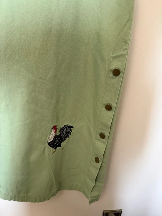 Novelty print Sage Green Sleeveless Embroidered Maxi Dress - Picture 2 of 12